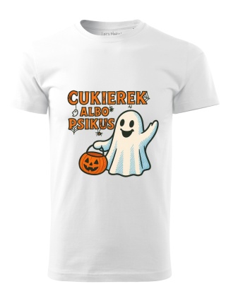 Koszulka Cukierek albo psikus – halloweenowa koszulka z duszkiem