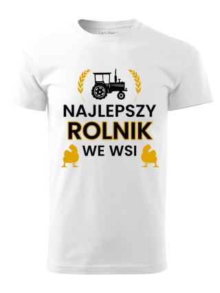 Koszulka NAJLEPSZY ROLNIK WE WSI – złota edycja