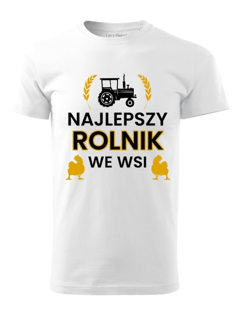 Koszulka NAJLEPSZY ROLNIK WE WSI – złota edycja