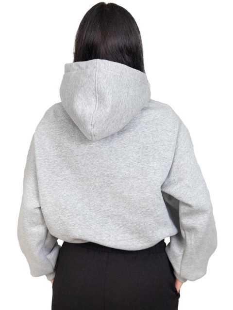 Bluza z kapturem DOCH JO! - CROPPED PUFFY - HI MELANGE