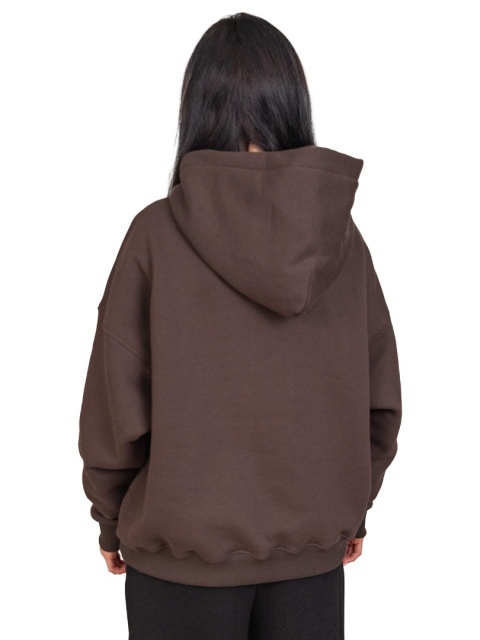 Bluza z kapturem DOCH JO! - OVERSIZE - CHOCOLATE FOUNDE