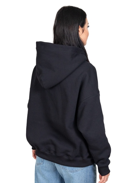 Bluza z kapturem DOCH JO! - OVERSIZE - COAL BLACK