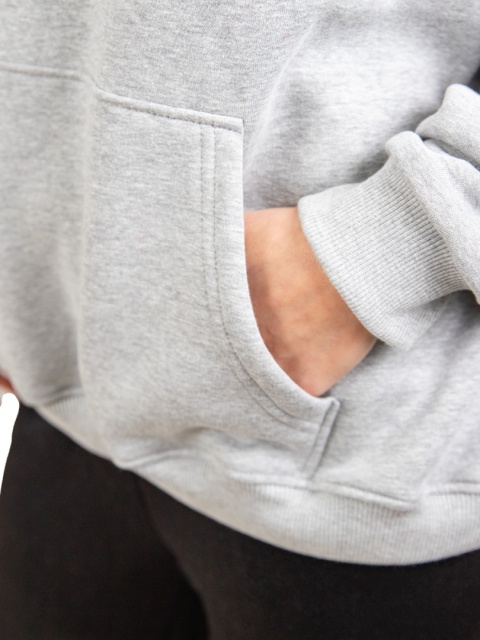 Bluza z kapturem DOCH JO! - OVERSIZE - HI MELANGE